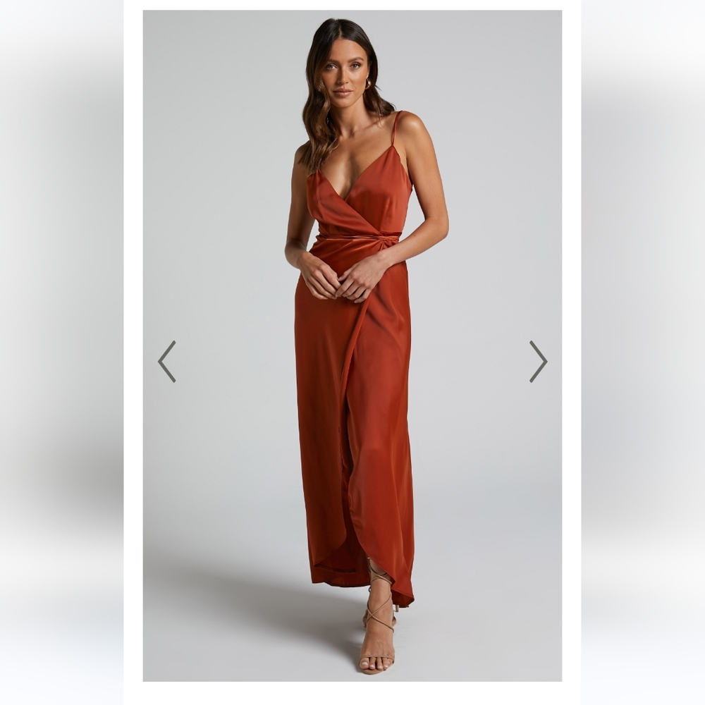 "Mine would be you" Showpo Wrap Dress, US size 0, AU 4 - Picture 2 of 9